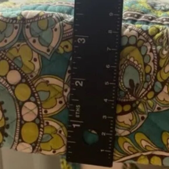 Vera Bradley Peacock Spring 2007 Pattern Zip Top Tote Designer Shoulder Bag EUC - Picture 14 of 15